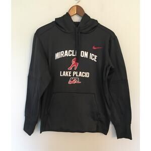 Nike Miracle On Ice Lake Placid Dri-fit Hoodie Sweatshirt mens Sz S